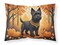 Fall Cairn Terrier Standard Pillowcase Black Lightweight Super Soft